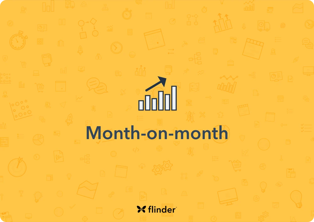 How do you calculate month-on month-growth?