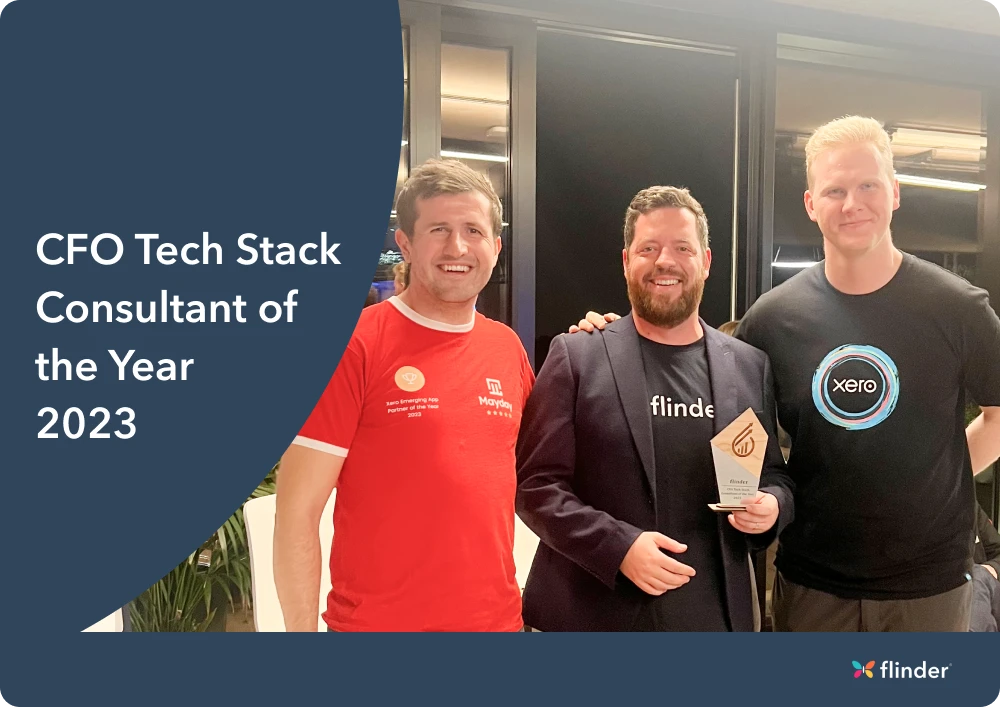 flinder wins CFO Tech Stack Consultant of the Year 2023