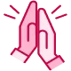 2 doing high five icon